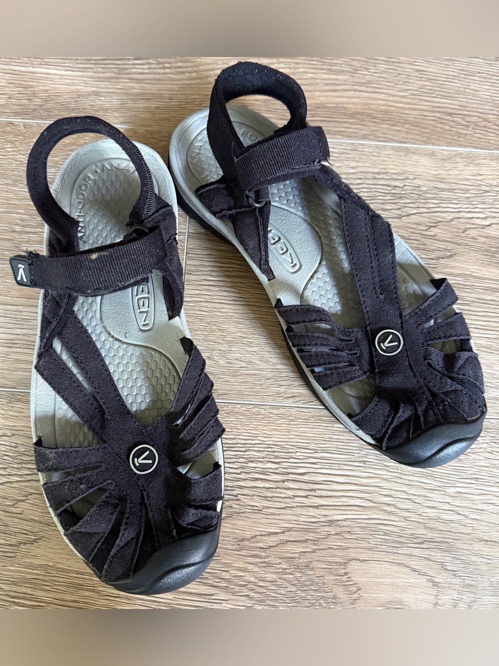 Keen Women’s Black Sandals, Size 7.5